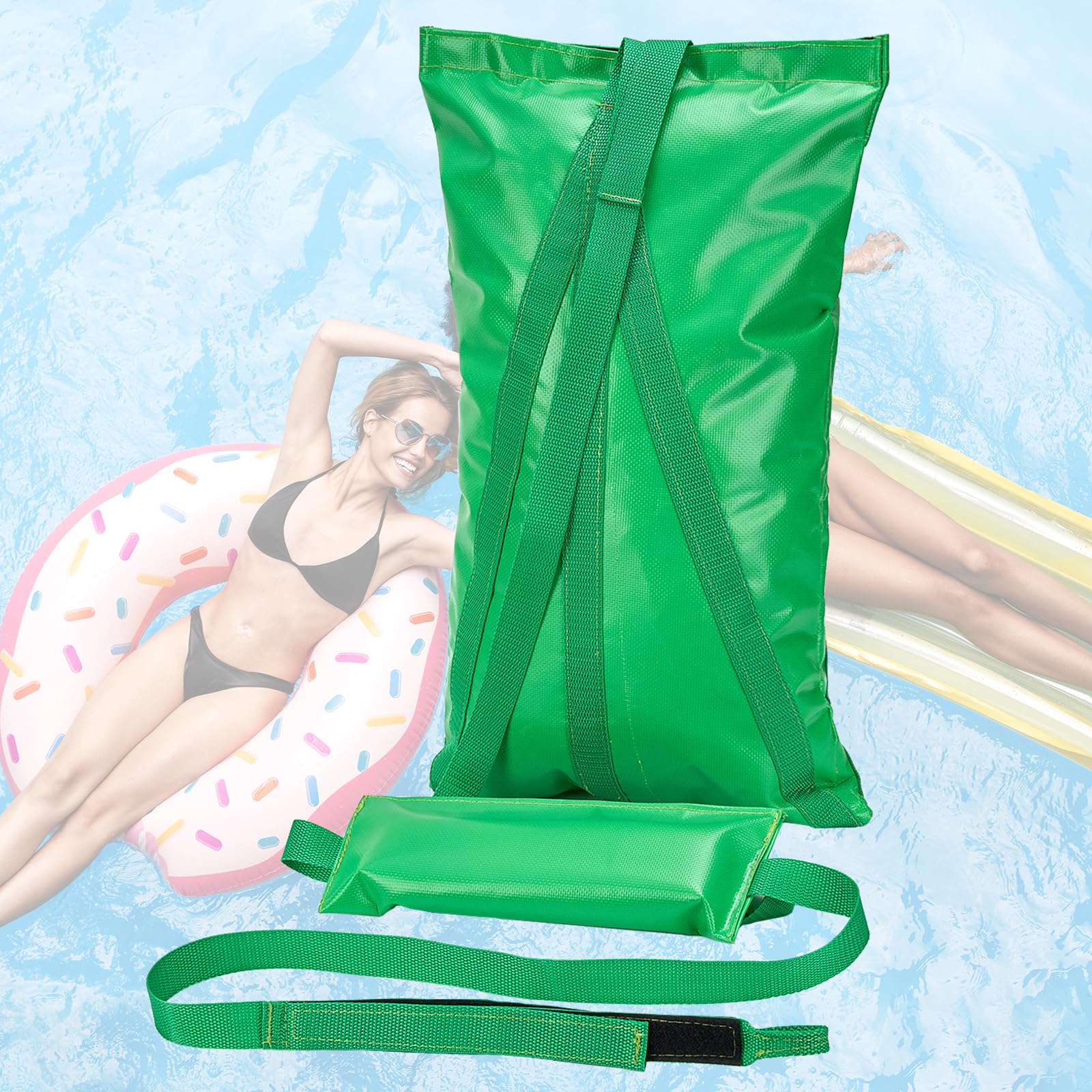 Compact Pool Float Anchor Bag – 2-in-1 Sand Anchor with 9.2ft Rope for Inflatables