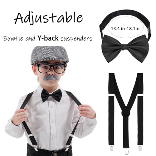 CONNICS 100 Days of School Old Man Costume Kit for Kids – Grandpa Dress-Up Set