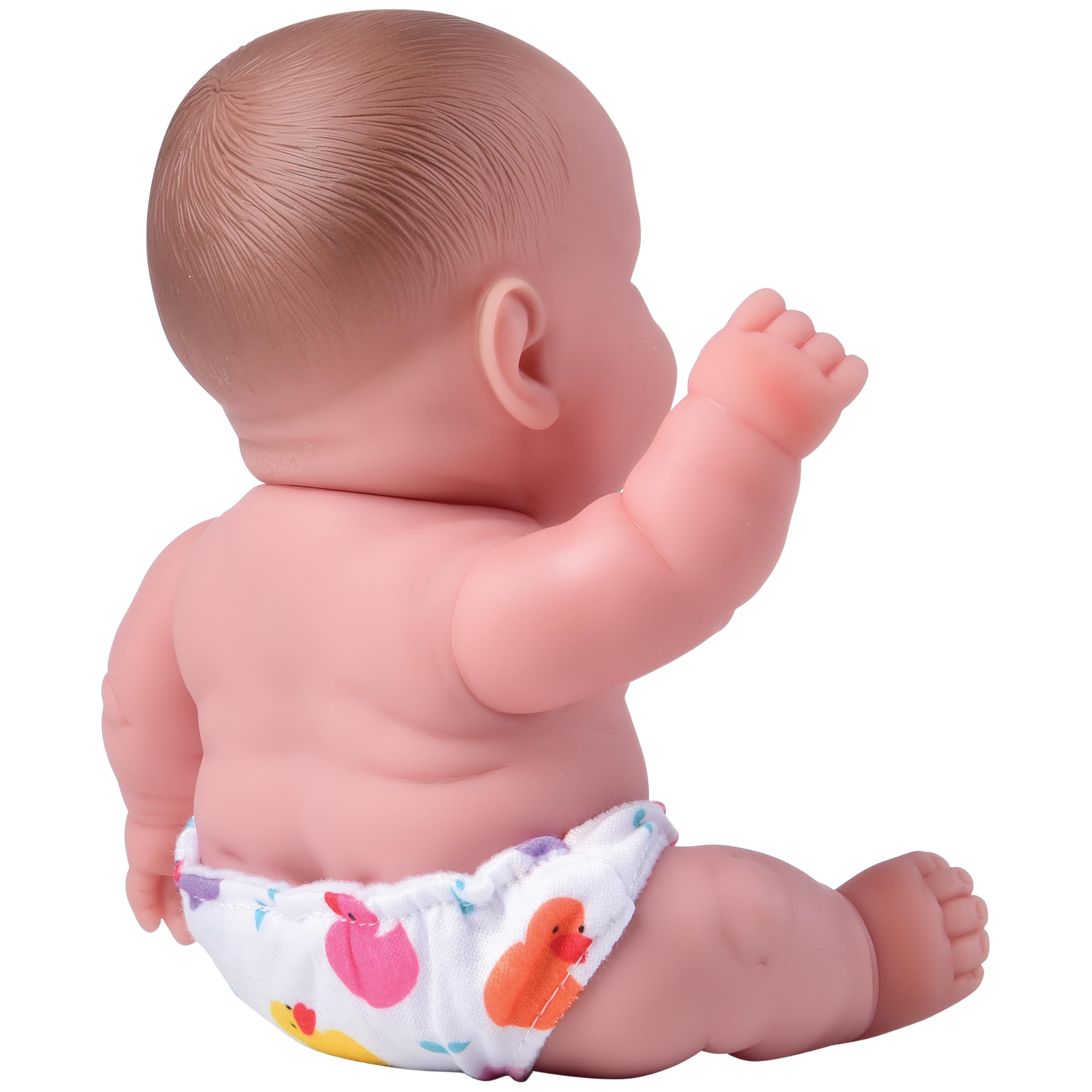 Constructive Playthings 10" Huggable Caucasian Baby Doll with Diaper for Imaginative Play