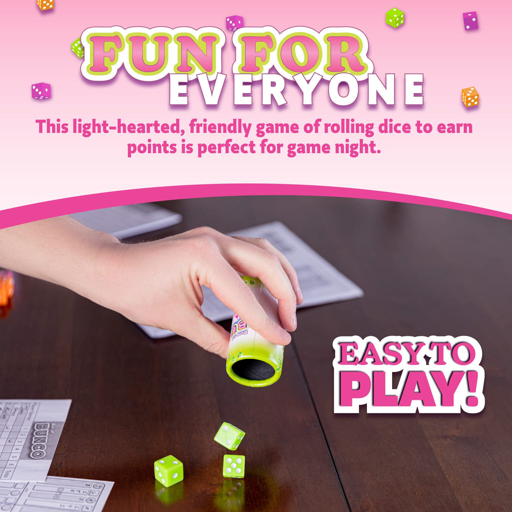 Continuum Games Retro Bunco Game Kit Party Box – Complete Set for 2-12 Players, Ages 13+