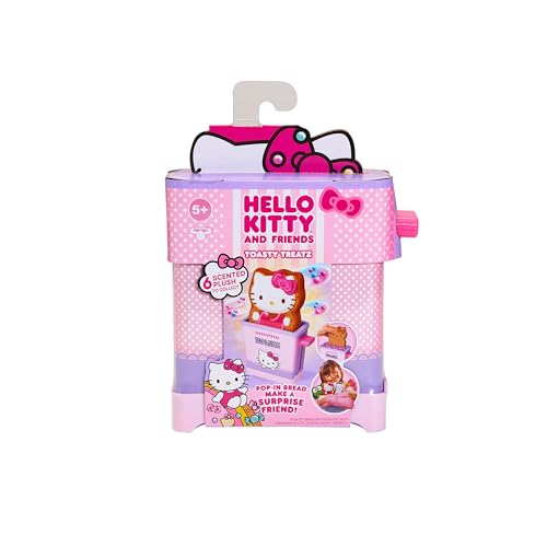 Cookeez Makery Hello Kitty and Friends Toasty Treatz Toaster - Surprise Scented Plush Toy with 6 Collectible Characters