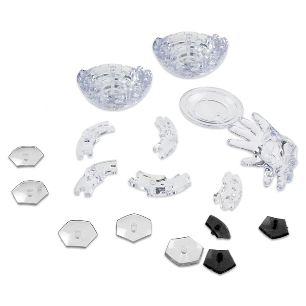 Coolplay 3D Crystal Soccer Ball Puzzle – 76 Pieces, Black & Transparent, Ages 14+