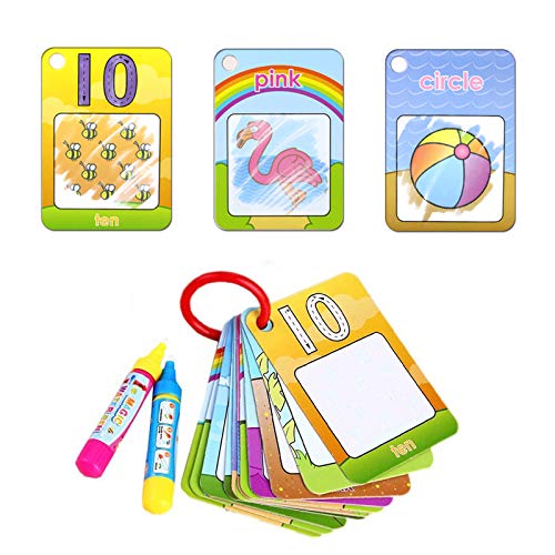 Coolplay Water Coloring Cards – Reusable Learning Toy for Toddlers (Shapes, Numbers, Colors)