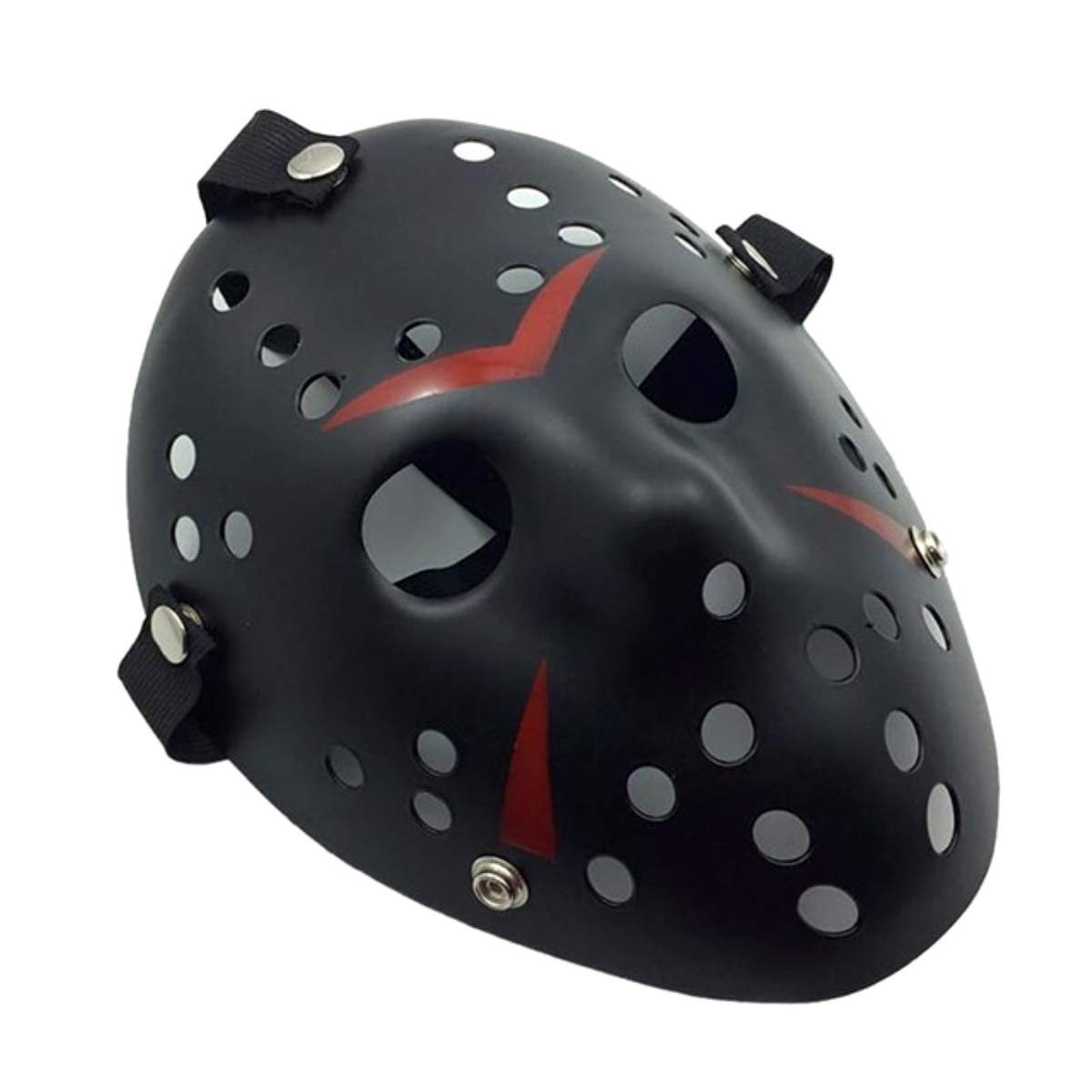 COSTOYFUN Horror Halloween Mask - Adjustable Elastic Band, PVC, Unisex Adult Cosplay Props