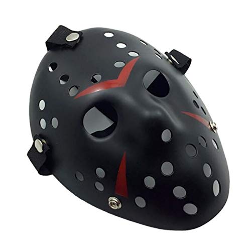 COSTOYFUN Horror Halloween Mask - Adjustable Elastic Band, PVC, Unisex Adult Cosplay Props