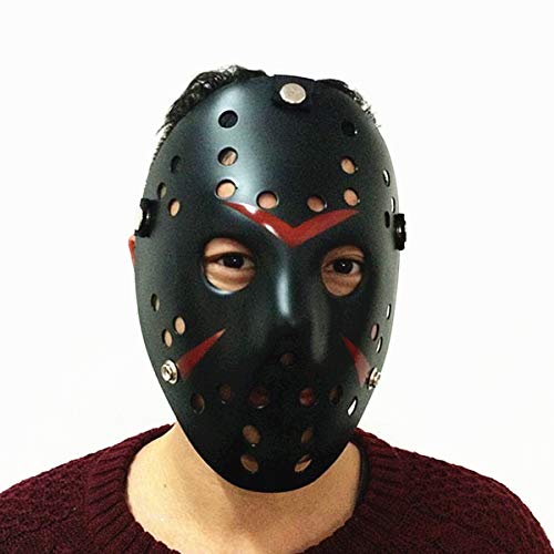 COSTOYFUN Horror Halloween Mask - Adjustable Elastic Band, PVC, Unisex Adult Cosplay Props