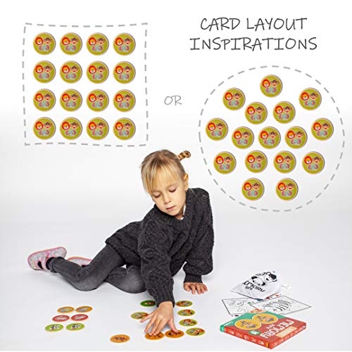 Cottify Wooden Memory Matching Game for Toddlers 2-4 Years - 16 Durable Basswood Cards with Carry Bag