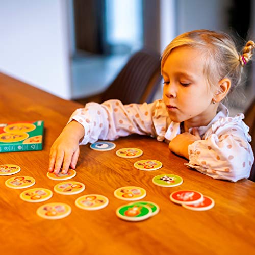 Cottify Wooden Memory Matching Game for Toddlers 2-4 Years - 16 Durable Basswood Cards with Carry Bag