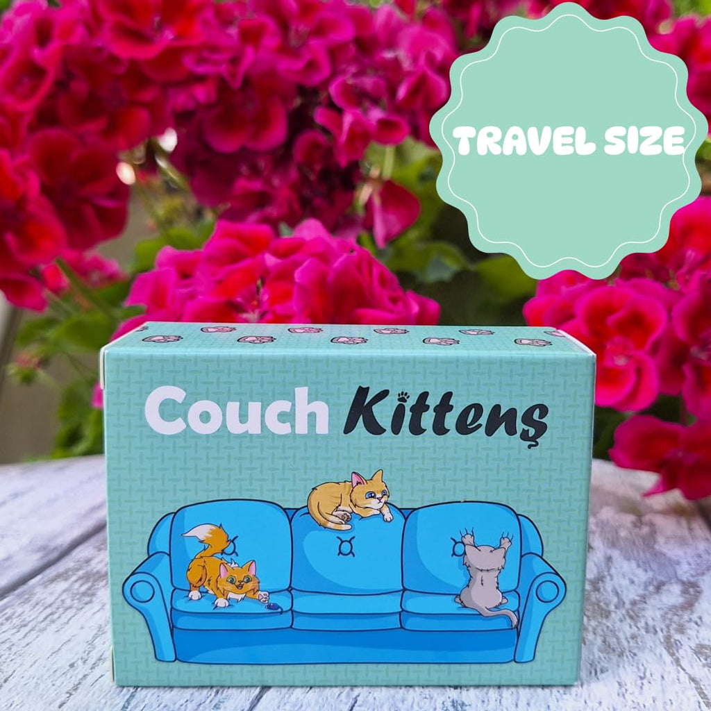 Couch Kittens Card Game – Quick 2-Player Number Game for Cat Lovers