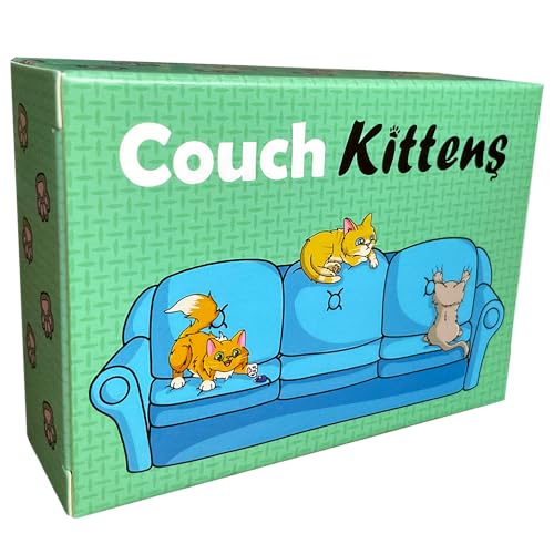 Couch Kittens Card Game – Quick 2-Player Number Game for Cat Lovers