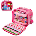 Covkev Carrying Case for Little Tikes Story Dream Machine – Pink Glitter Star Storage Bag, Waterproof PVC, 12 Elastic Straps, Portable (Case Only)
