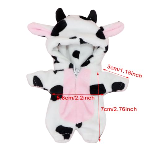 Cow Pattern Pajama Set for OB11, 1/12 BJD, Molly, GSC Dolls - XiDonDon