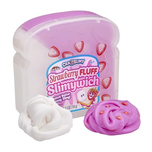 CRA-Z-Art Lunch-Themed Slime Set: Scented Orange Pineapple Drink & Strawberry Fluff Slimywich