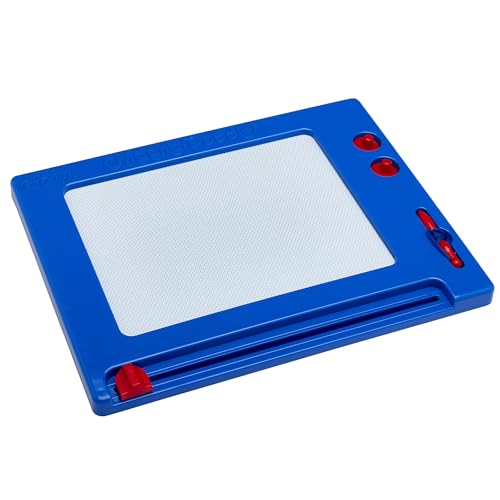Cra-Z-Art Retro Magna Doodle – Classic Magnetic Drawing Board, Blue/White, Ages 3+