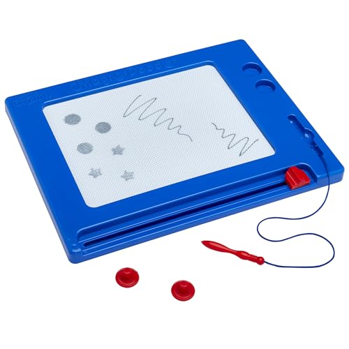 Cra-Z-Art Retro Magna Doodle – Classic Magnetic Drawing Board, Blue/White, Ages 3+