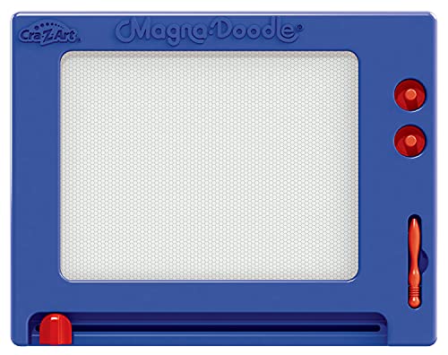 Cra-Z-Art Retro Magna Doodle – Classic Magnetic Drawing Board, Blue/White, Ages 3+