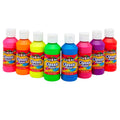 Cra-Z-Art Washable Neon Paint Set - 8 Bottles of 4oz Each, Fluorescent Colors, Non-Toxic, Made in USA