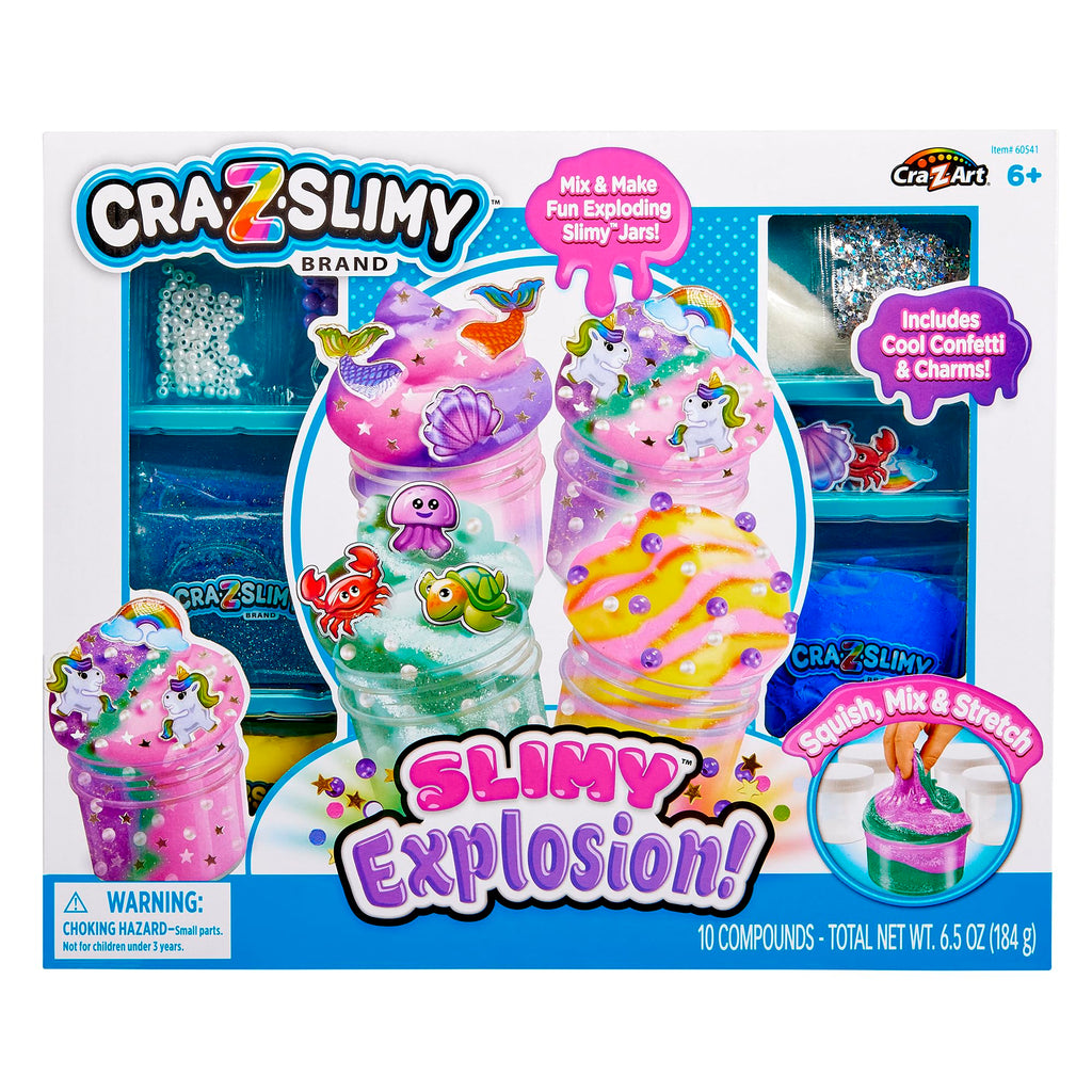 Cra-Z-Slimy Sparkle Fantasy Slime Kit – Unicorns, Mermaids, Scented Butter & Glitter Slimes for Kids 6+