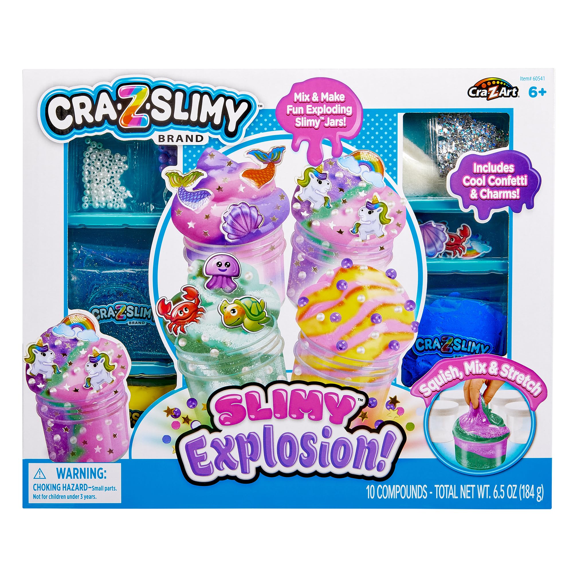 Cra-Z-Slimy Sparkle Fantasy Slime Kit – Unicorns, Mermaids, Scented Butter & Glitter Slimes for Kids 6+