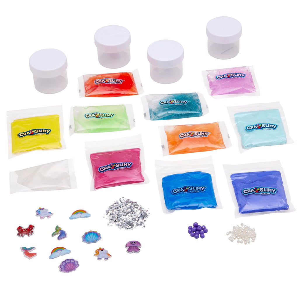 Cra-Z-Slimy Sparkle Fantasy Slime Kit – Unicorns, Mermaids, Scented Butter & Glitter Slimes for Kids 6+