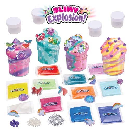 Cra-Z-Slimy Sparkle Fantasy Slime Kit – Unicorns, Mermaids, Scented Butter & Glitter Slimes for Kids 6+