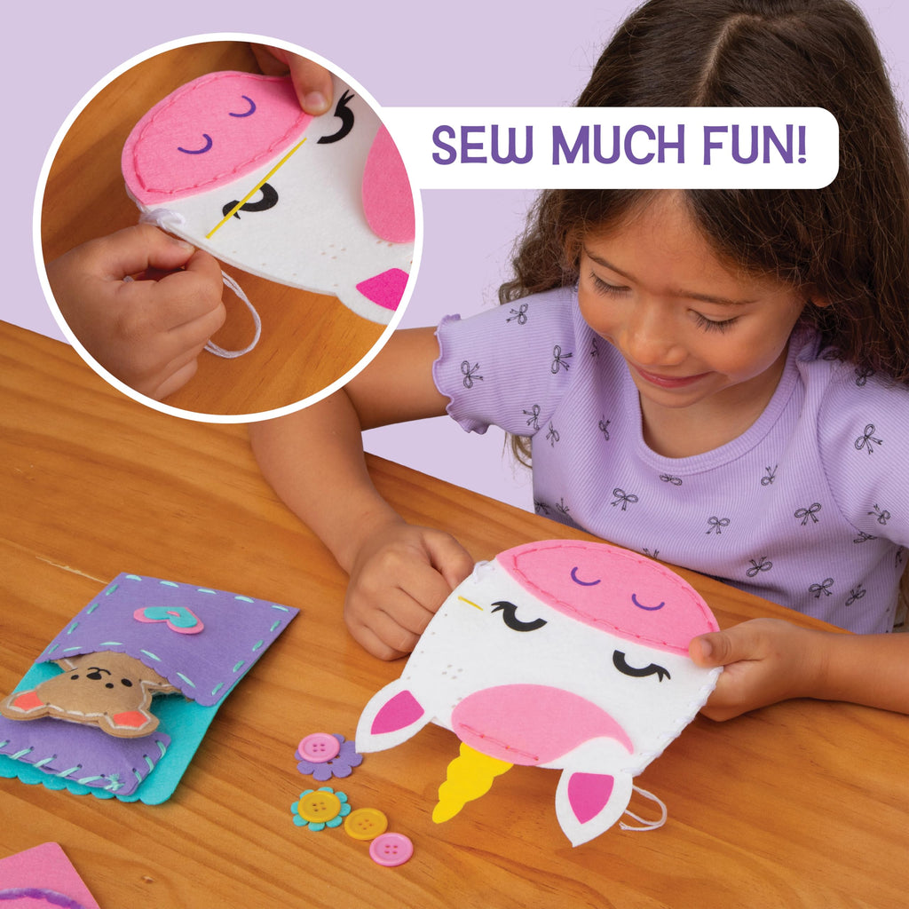Craft-tastic Let's Learn to Sew Kit – 8 Projects, 3 Skill Levels, Ages 5+