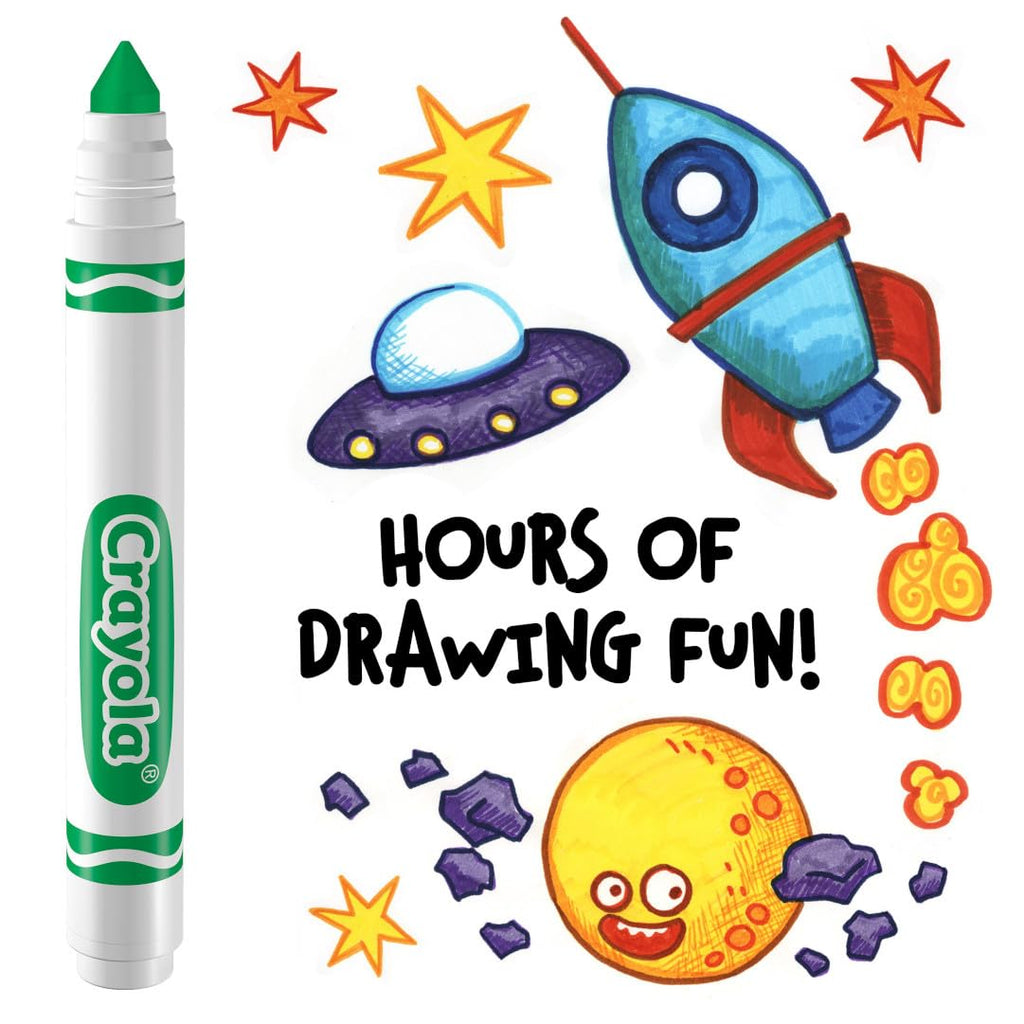 Crayola 12 Count Green Washable Broad Line Markers – Bulk Pack