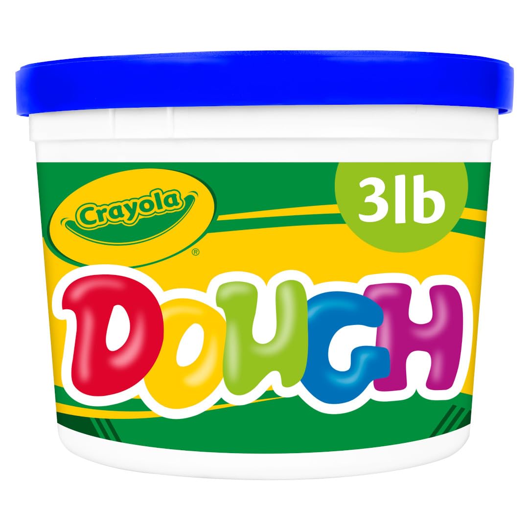 Crayola 3lb Blue Modeling Dough Bucket – Soft, Non-Toxic, Reusable for Kids Ages 3+