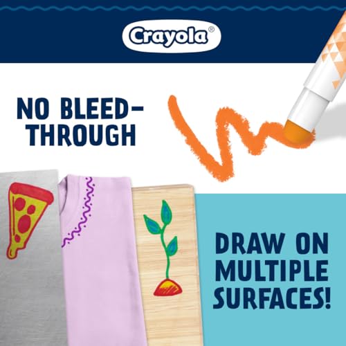 Crayola Acrylic Paint Doodle Sticks (12ct) – Quick-Dry, Less Mess Multi-Surface Paint Markers for Kids