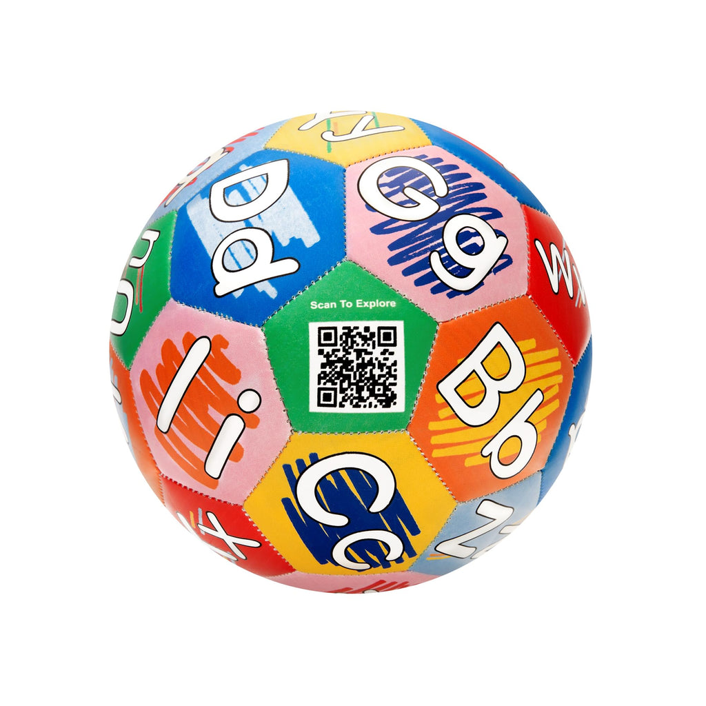 Crayola Alphabet Soccer Ball - Official Size 5 for Youth - TPU Durable Design with Letters A-Z