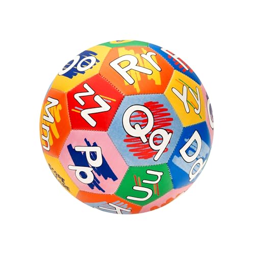 Crayola Alphabet Soccer Ball - Official Size 5 for Youth - TPU Durable Design with Letters A-Z
