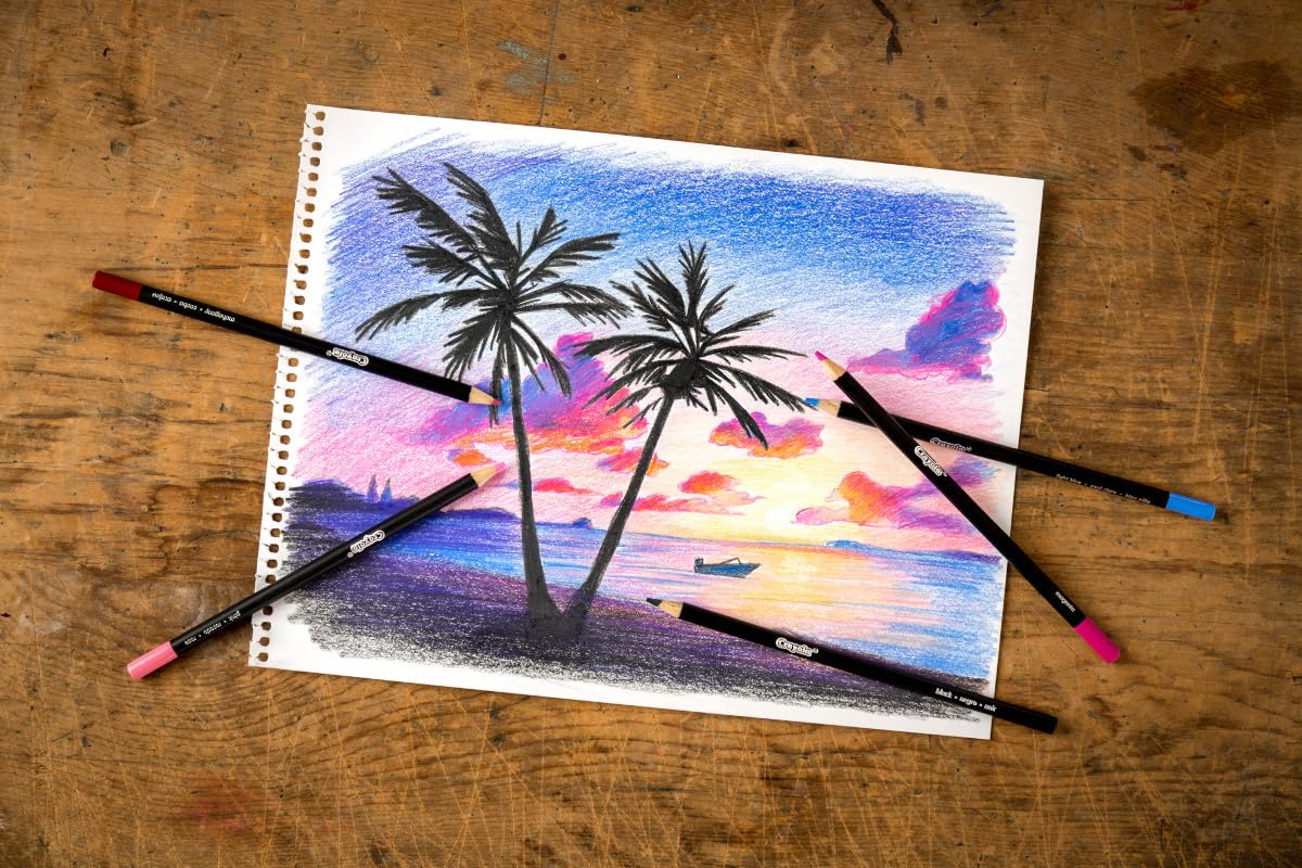 Crayola Blend & Shade Colored Pencils (24ct) for Blending and Shading Art