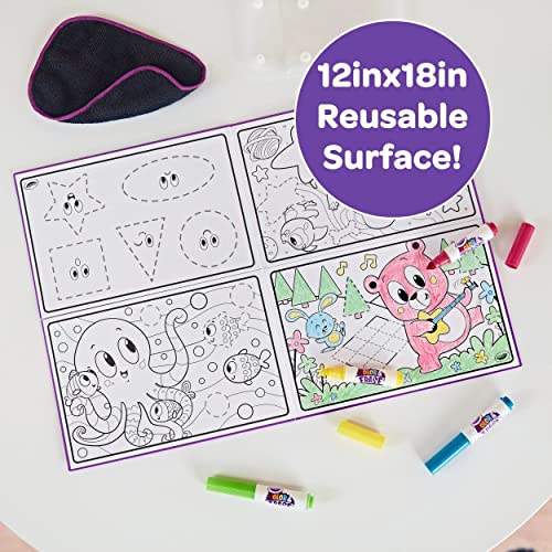 Crayola Color and Erase Reusable Activity Board – Reusable Drawing Board with Washable Markers, Ages 3+