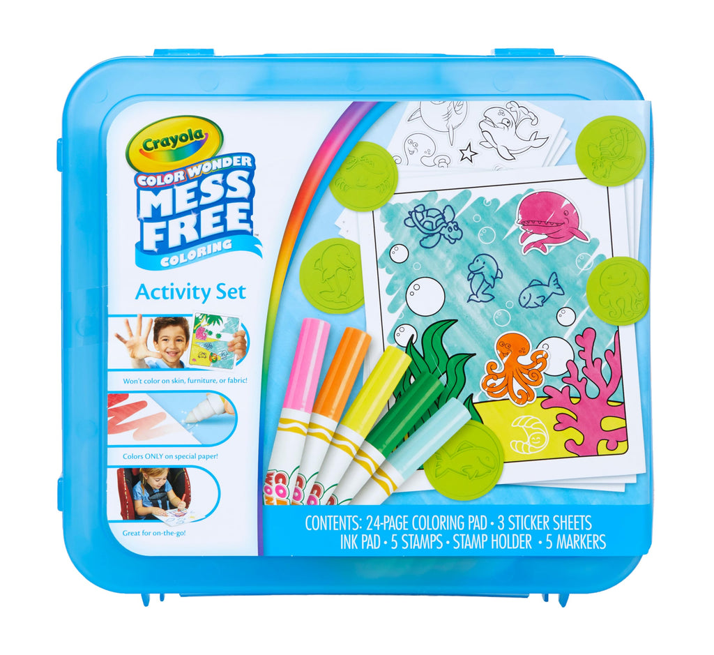 Crayola Color Wonder Mess Free Activity Set (30+ Pieces) – Travel Coloring Kit for Kids Ages 3+