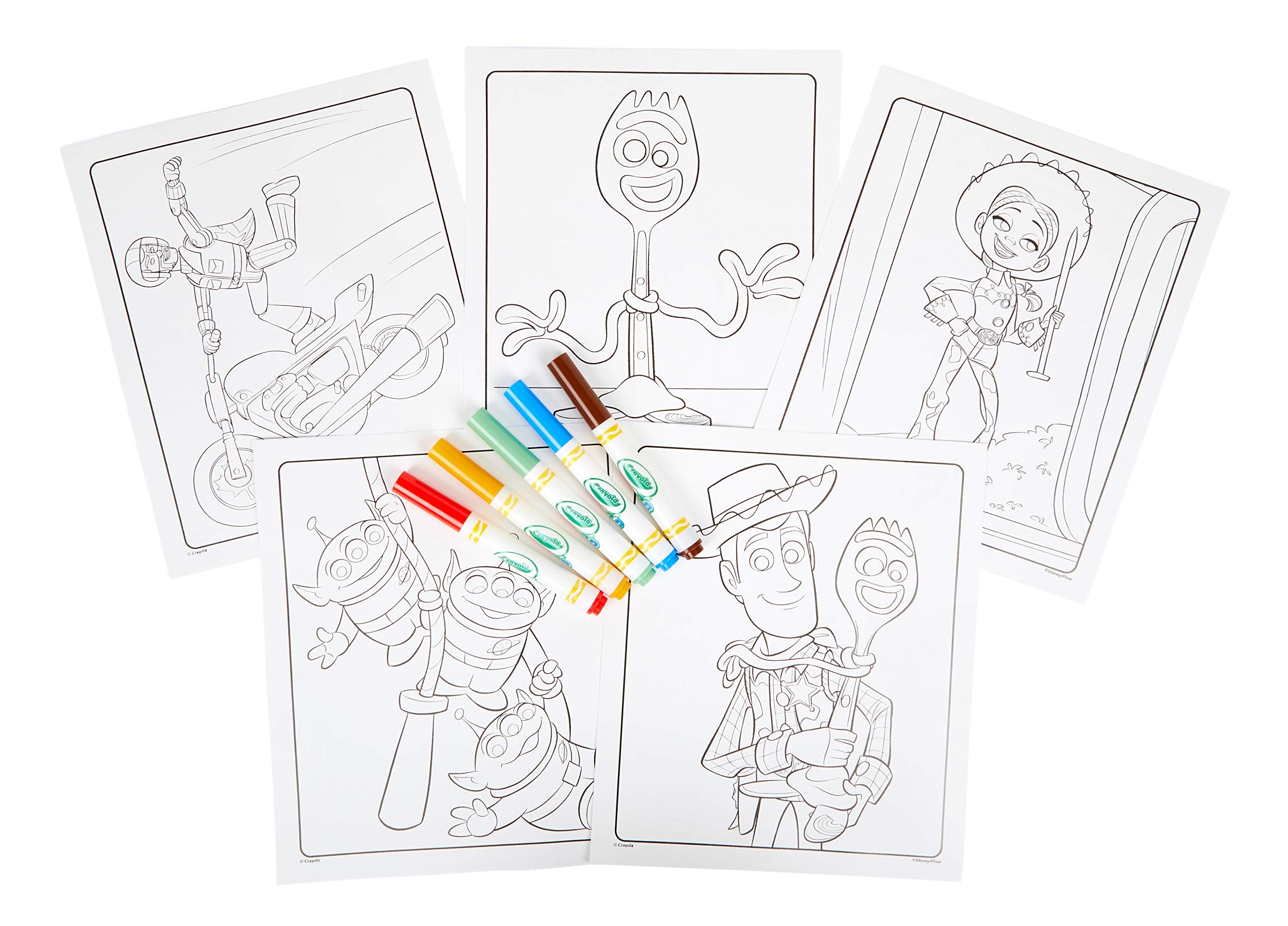 Crayola Color Wonder Toy Story Mess Free Coloring Set – 18 Pages & 5 Markers, No Mess, Ages 3+