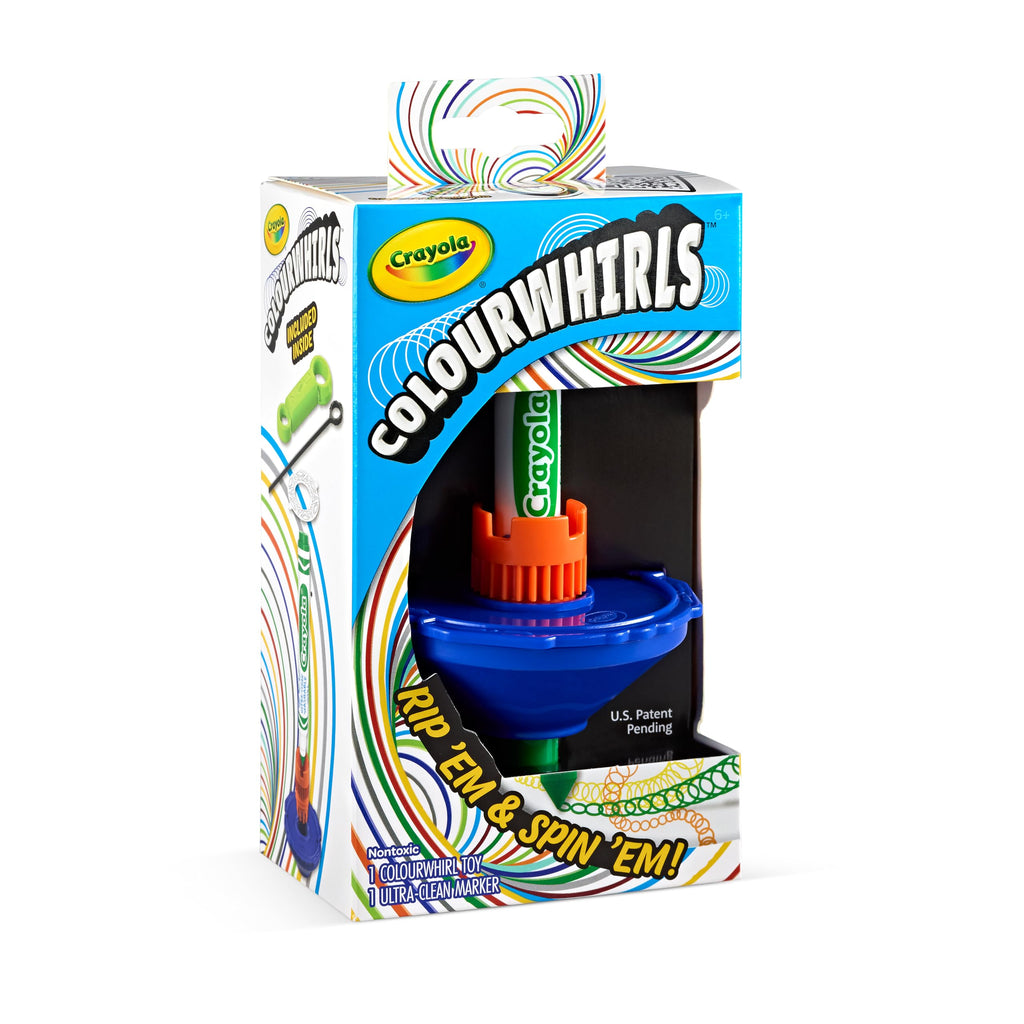 Crayola ColourWhirls Spinning Top Game – Colorful Challenges for Family Fun, Ages 6+