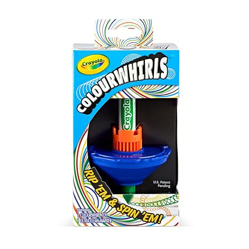 Crayola ColourWhirls Spinning Top Game – Colorful Challenges for Family Fun, Ages 6+