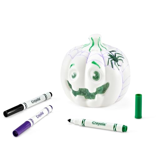 Crayola Light-Ups Jack-O-Lantern: Reusable Light-Up Pumpkin Toy with Washable Markers, Glow-in-the-Dark Decor, Ages 4+