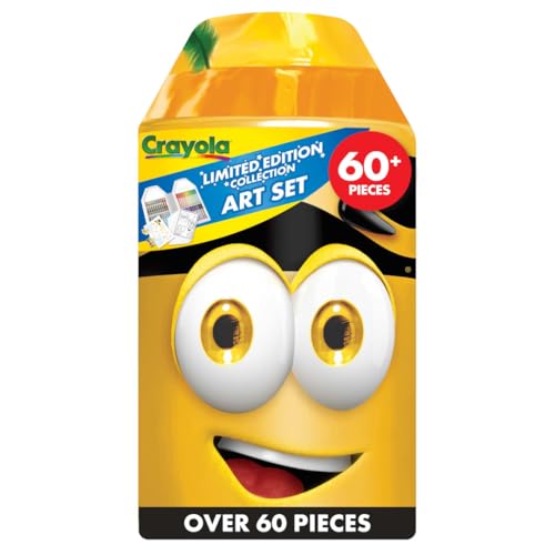 Crayola Limited Edition Yellow Art Case Coloring Set with Exclusive Crayons and Markers