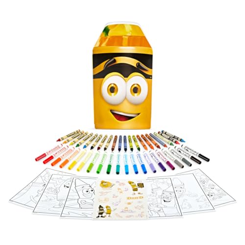 Crayola Limited Edition Yellow Art Case Coloring Set with Exclusive Crayons and Markers