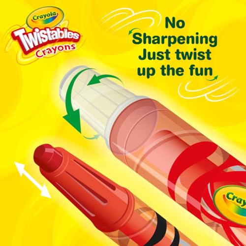 Crayola Mini Twistables Crayons (50ct) – No Sharpening, Less Mess for Kids 3+