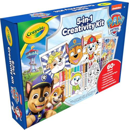 Crayola PAW Patrol Art Kit (60+ Pieces) - Kids Coloring Set with Markers and Crayons
