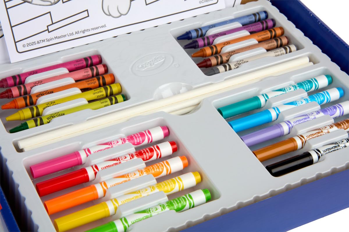 Crayola PAW Patrol Art Kit (60+ Pieces) - Kids Coloring Set with Markers and Crayons