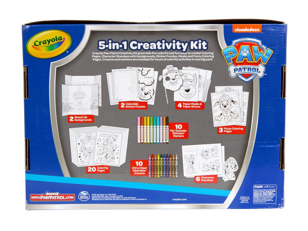 Crayola PAW Patrol Art Kit (60+ Pieces) - Kids Coloring Set with Markers and Crayons