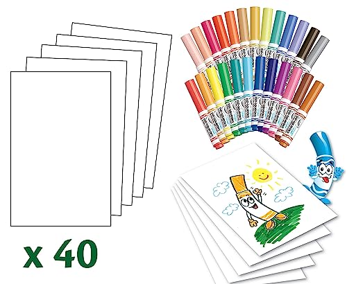 Crayola Pip-Squeaks Washable Marker Set (65ct) – Mini Markers & Paper for Kids Ages 4+