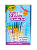 Crayola Scribble Scrubbie Pets Marker Refill & Expansion Set: 24 Washable Markers + 2 Scrub Brushes (Amazon Exclusive)