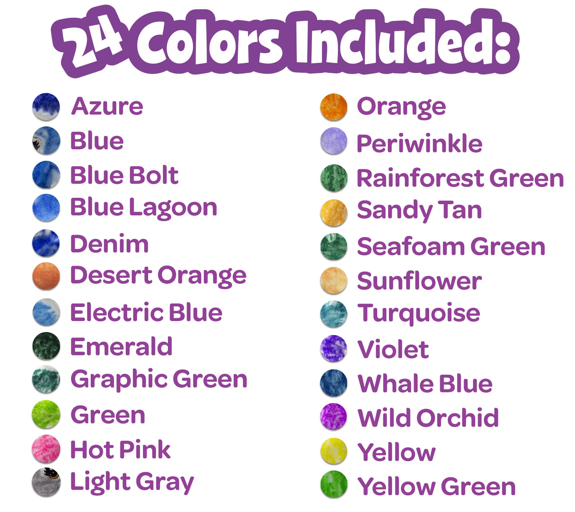 Crayola Scribble Scrubbie Pets Marker Refill & Expansion Set: 24 Washable Markers + 2 Scrub Brushes (Amazon Exclusive)