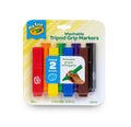 Crayola Triangle Toddler Markers (8ct) – Easy Grip Washable Art Supplies for Little Hands