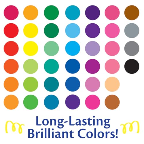 Crayola Ultra Clean Fine Line Washable Markers (40 Count) - Multicolor, Non-Toxic, Ages 3+