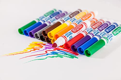 Crayola Ultra Clean Washable Markers, 40 Count - Broad Line Art Markers for Kids Ages 3+
